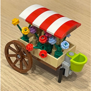 LEGO 樂高 MOC 花車 攤販 小花店 花店 全新零件 創作