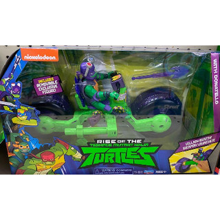 ●雅比玩具● 全新忍者龜: 公仔戰鬥車 SHELL HOG WITH DONATELLO(盒損)