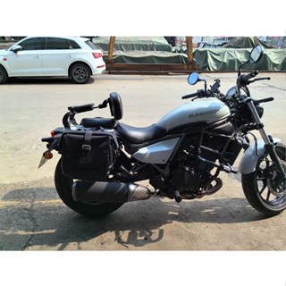 德國兵可調式後靠背 適用於 Kawasaki 德國兵改裝黑色尾翼 德國兵 德國兵Eliminator500