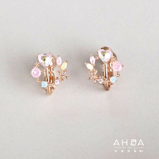 AHUA阿華有事嗎 花圈愛心珍珠耳夾 A0851 正韓 Ins風 時尚 氣質 百搭 耳夾 無耳洞 基本款