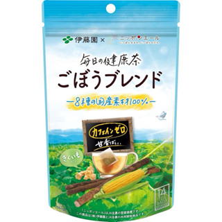 牛蒡／玉米茶〔〕伊藤園的～十六茶（無咖啡因）每日健康茶茶包 5克*14袋 *冷沖熱泡都可以 kf136