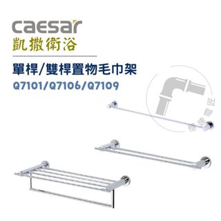 Caesar 凱撒 Q7101 / Q7106 / Q7109 單桿/雙桿置物毛巾架 收納架