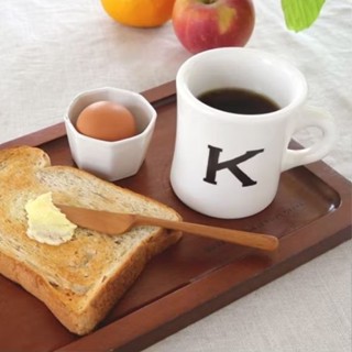 日本 MEISTER HAND An Cafe 系列的木託盤 木質 咖啡杯託盤 個人餐盤 早餐盤 棕 32cm