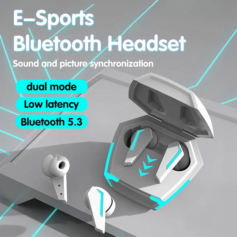 隔日到貨🔥RGB電競無線藍芽rog耳機 重低音電競藍芽耳機 電競藍芽耳機 TWS 降噪藍芽耳機 無感低延遲遊戲耳機