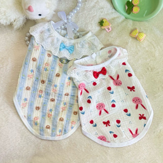 *吉花花* 狗狗衣服 牽引衣 薄背心 狗狗 春夏 狗狗背心 涼背心 透氣背心 涼夏背心 紗布衣 狗衣服 狗狗 夏天
