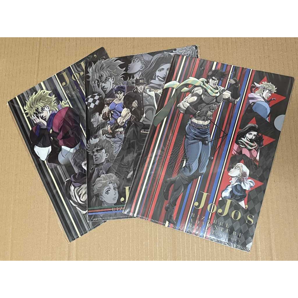 日版 JoJo的奇妙冒險 A4 資料夾 LAWSON 限定 承太郎 喬瑟夫 迪奧 喬納森 西薩 卡茲 柱之男 莉莎莉莎