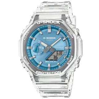 【聊聊甜甜價】CASIO G-SHOCK 半透明 酷炫八角雙顯腕錶 GA-2100BM-7A2