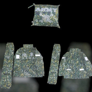 數位迷彩雨衣 兩截式 夾克式雨衣 國軍數位迷彩 陸軍雨衣 軍士官雨衣