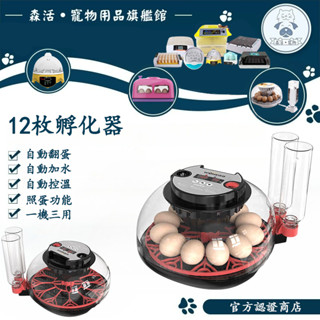 🔥3年保固🔥110V自動孵蛋器 12枚智慧家用孵蛋機 雞蛋孵化器 鸚鵡小鳥鴿子孵化機雞鴨鵝自動翻蛋加水孵化箱照蛋功能