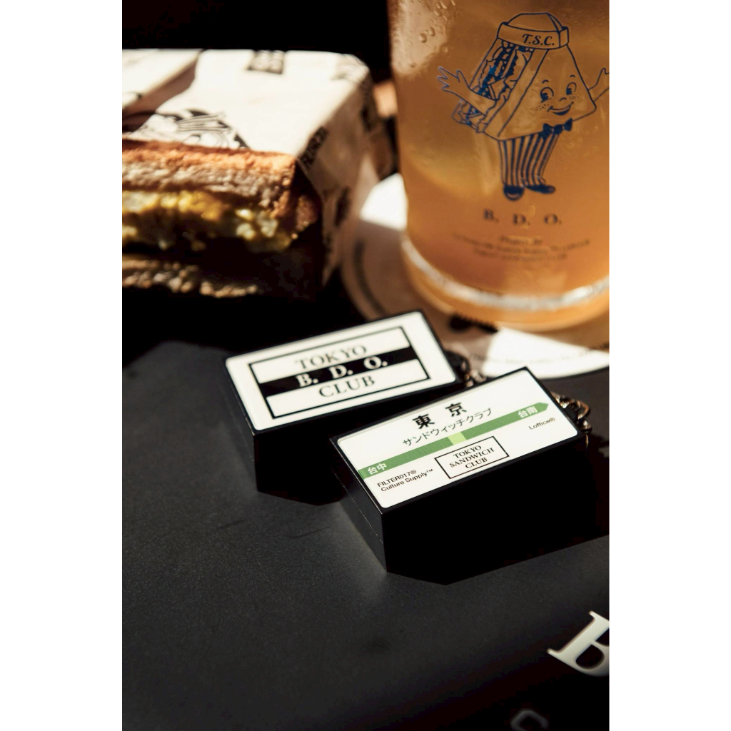 【GSELECT】FILTER017 TOKYO SANDWICH CLUB 霓虹 燈箱 可發光 鑰匙圈 潮流小物
