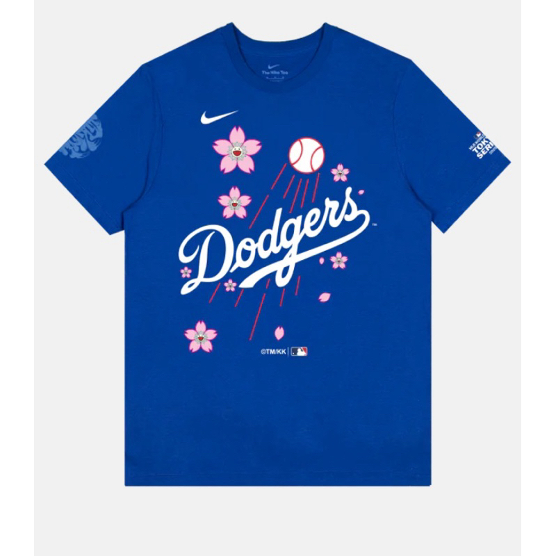 現貨!! MLB NIKE東京開幕戰村上隆聯名道奇Tshirt XL