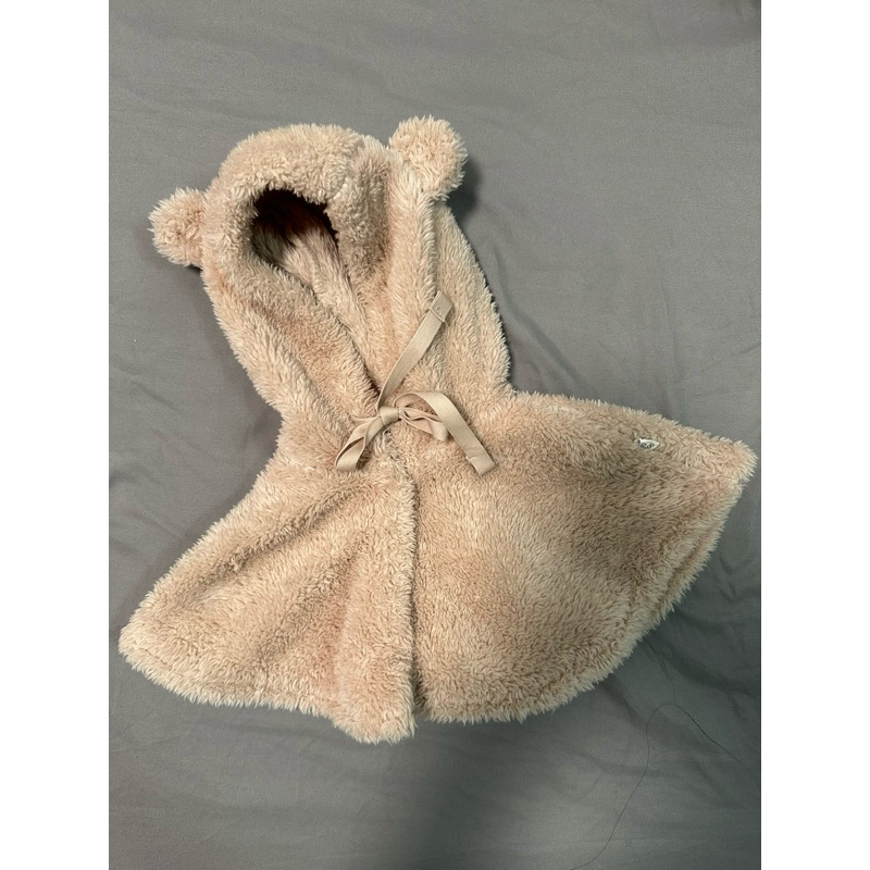 正韓Peekaboo 熊熊斗篷 粉色  尺寸xs