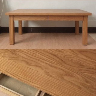 MUJI 無印良品 無垢材矮桌 橡木 90*45*35