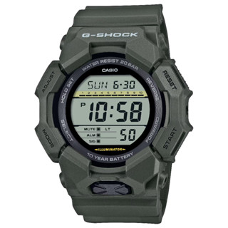 CASIO卡西歐 G-SHOCK 時尚10年電力數位錶 綠 GD-010-3 51.9 mm