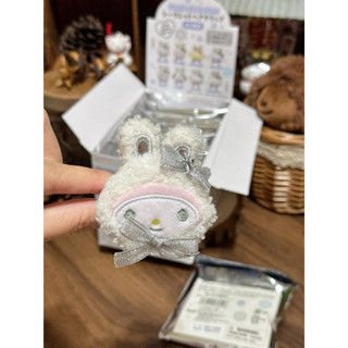 現貨 日本 三麗鷗 Sanrio 白色 雪兔 兔裝 絨毛 髮夾 瀏海夾 kitty 美樂蒂 布丁狗 大耳狗 庫洛米
