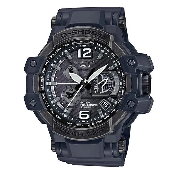 【G-SHOCK】首款同步搭載碳纖維GPS電波概念錶 GPW-1000V-1A 56mm 現代鐘錶