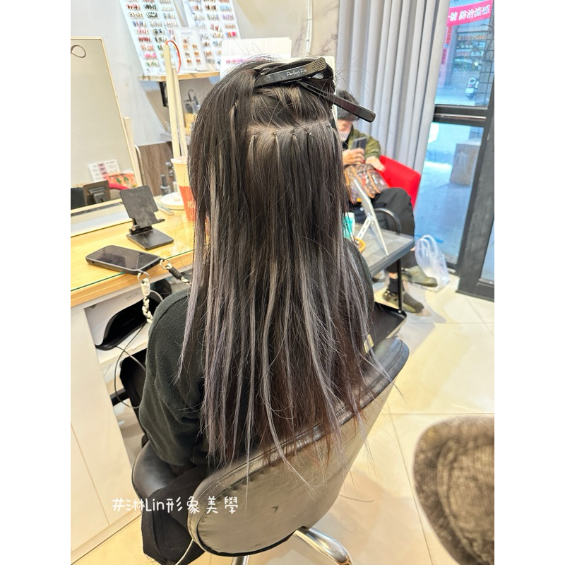 台中接髮彩色接髮線條染接髮