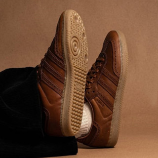 ADIDAS 休閒鞋 SAMBA OG 焦糖色 雕花 皮革 復古 德訓鞋 男 JI3232