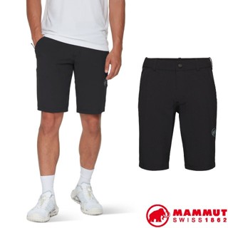 【MAMMUT 長毛象】男 彈性透氣 排汗短褲 Hiking V UPF 50+ 登山短褲 運動休閒褲/黑 01150