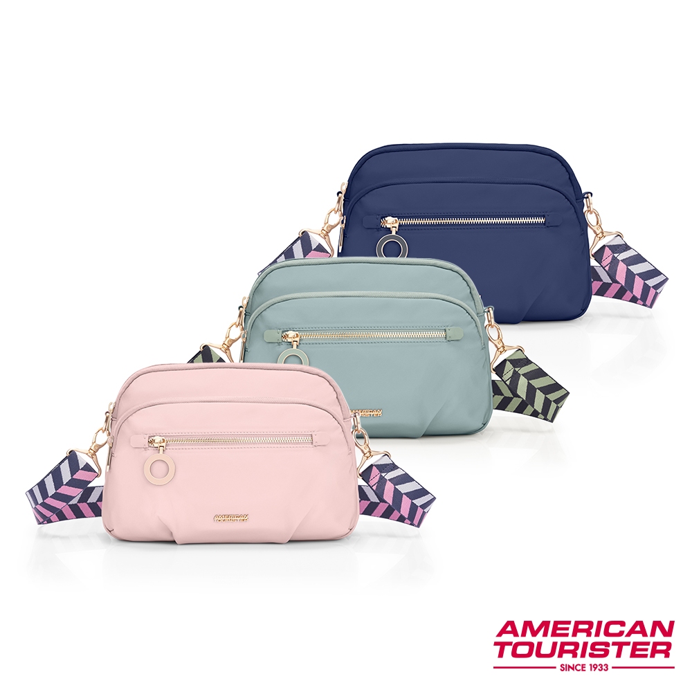 AT美國旅行者 AMERICAN TOURISTER 斜肩包/側背包/斜背包/女包 ALIZEE AIMEE 輕量多層