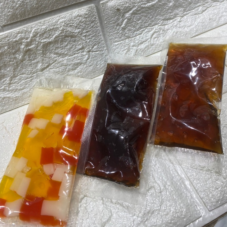 【蜜豆子】💥多件更優惠💥70g小包裝 黑糖晶凍 咖啡晶凍 三色蒟蒻 晶凍 黑糖蒟蒻 咖啡蒟蒻 脆波波 蒟蒻球 波波珠
