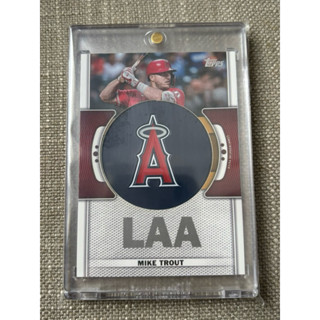 MLB 天使隊 Mike Trout 天使隊徽Patch （含卡磚）