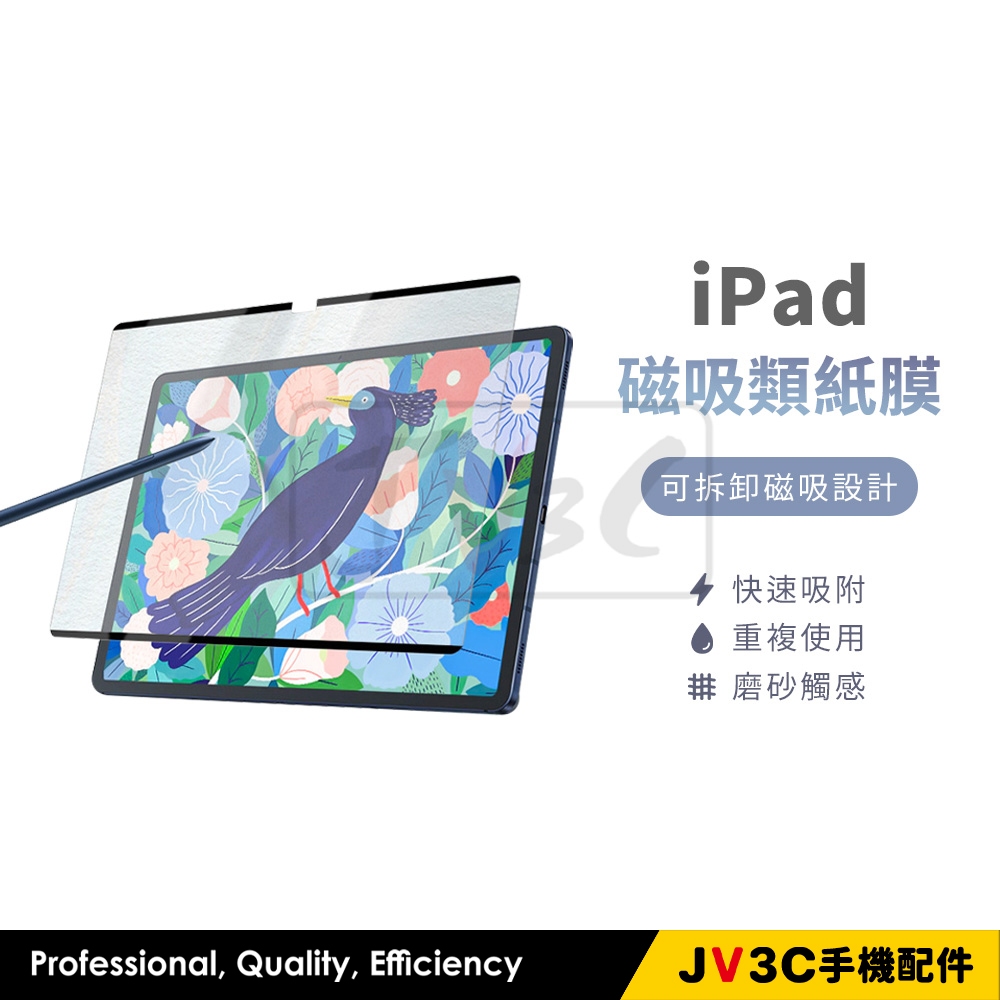 磁吸類紙膜 保護貼 類紙膜 適用 iPad 8 Air 4 Pro 11 10.9 9.7 10.5 mini 7.9