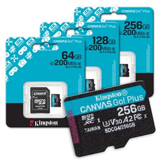 金士頓 Canvas Go!Plus SDCG4 64G 128G 256G microSDXC U3 記憶卡 TF卡