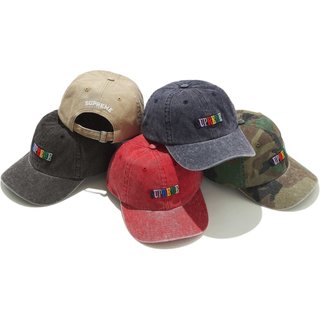 AirRoom 正品 2025SS Supreme Pigment Dye 6-Panel LOGO 水洗 帽子