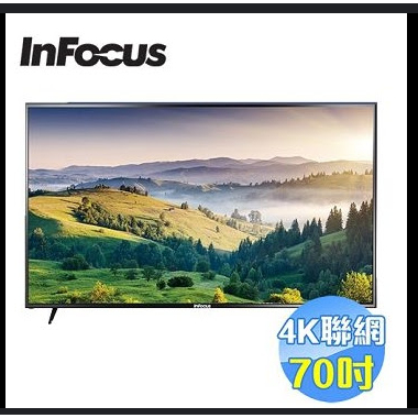INFOCUS 鴻海 70吋4K智慧聯網液晶電視 WT-70CA612(二手電視專賣店)-223