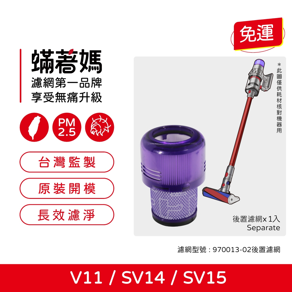 適用 Dyson 戴森 V11 SV14 SV15 吸塵器 Absolute Pro Fluffy Extra 集塵濾網