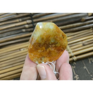 【禾賢行】天然翡翠.緬甸玉.天然紅翡隨形石/天然翡翠.手工精雕墬子.項鍊.玉珮.250108A65