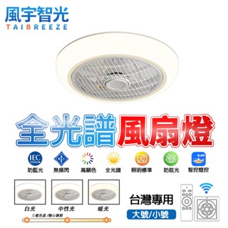 【風宇智光】吊扇燈 風扇燈 三色調光 隱形吸頂吊扇燈 遙控 LED吸頂臥室隱形風扇燈 吊扇燈具 吊燈風扇 靜音 定時