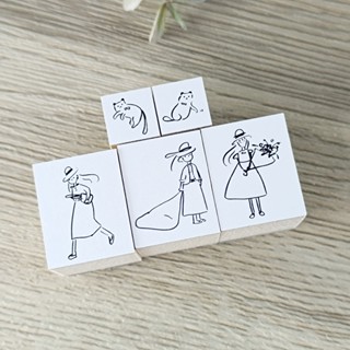 【摸鼻子文房具】茄子先生 ．Her & Her Kitty 單顆小印章 共五款