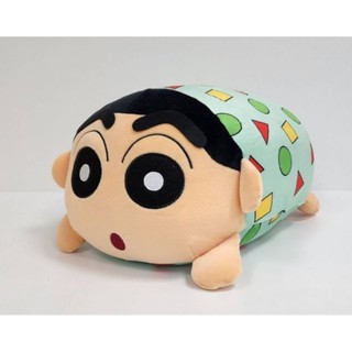 13"趴趴蠟筆小新趴姿玩偶（全2種）可愛 紓壓 睡衣小新/小白 クレヨンしんちゃん 生日 兒童 禮物 絨毛娃娃 玩偶抱枕