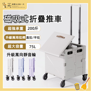 🔥免運 壞損包退包換🔥萬用折疊購物車 超大容量80L 折疊推車 家庭菜籃車 購物車 買菜車 爬梯推車 臺灣公司貨