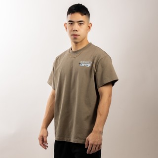 BASKID™ 全棉印花TEE - LEVEL UP 軍綠卡其