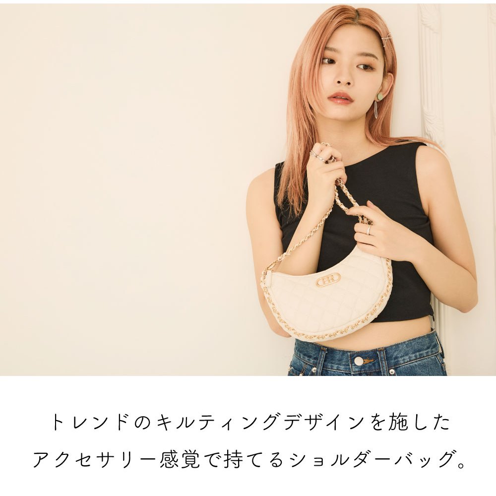 YOLI 日本代購 FIRANO 絕版 半月鍊條包 F802796 2024絕版 小香風 鍊條包