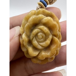 〔附證書〕天然翡翠-黃花項鍊