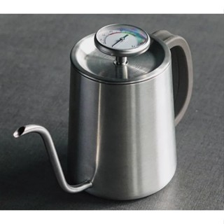 ~* 拾穗精品 *~Driver 卓越感溫細口壺 600ml 刻度 手沖咖啡 溫度計 防燙矽膠 不鏽鋼咖啡壺 手沖壺