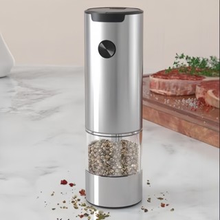 電動研磨器 胡椒研磨器 磨豆機 自動研磨器 家用黑胡椒海鹽花椒研磨器 陶瓷磨芯壽命長 粗細可調