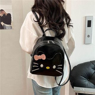 原創hello kitty雙肩包 女生後背包 耐髒女士書包背包 可愛後背包 凱蒂貓背包 卡通雙肩包女 學生兒童書包後背包