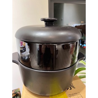 ♾️1491 雜貨屋♾️【二手】JIA 品家 饗食版蒸鍋+蒸籠盤 黑色