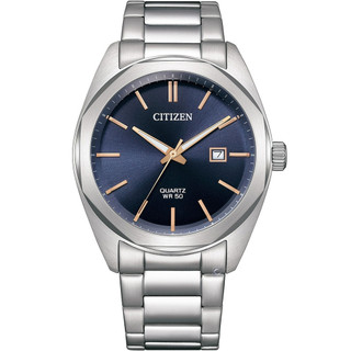 CITIZEN 星辰錶 簡約籃面錶 石英男錶 日期顯示 防水五十米 41mm BI5110-54H 台灣原廠公司貨
