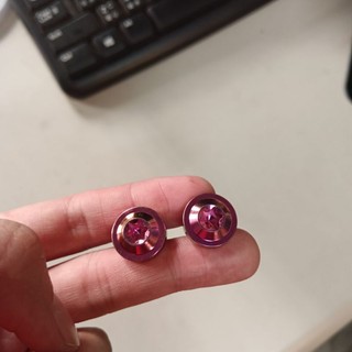 鈦合金牌照螺絲 藍紫 粉紅鈦合金牌照螺絲M6 機車牌照螺絲