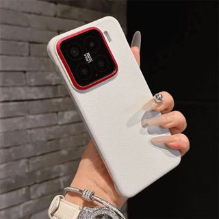 荔枝皮紋適用小米15Pro手機殼無邊框Xiaomi15簡約15Ultra防摔硬殼