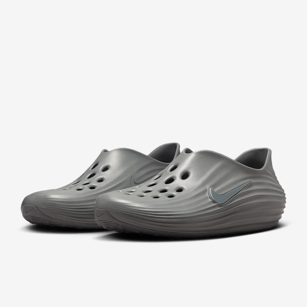 NIKE REACTX REJUVEN8 灰 緩震 泡棉 運動拖鞋 男 防水 洞洞鞋 HV5060-002