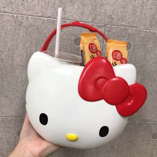 全球限量 泰國麥當勞「Hello Kitty 手提/車掛 萬用置物籃」(拿滋輕鬆購)