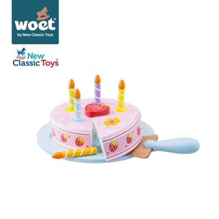 荷蘭New Classic Toys 經典生日蛋糕 - 10628 /家家酒玩具/木製玩具/切切樂