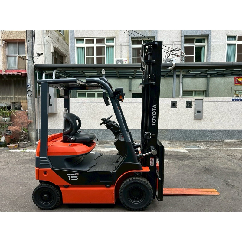 豐田8代1.5噸電動堆高機8FB15 柴油堆高機4米極新520小時 全新中古推高機0963-247447